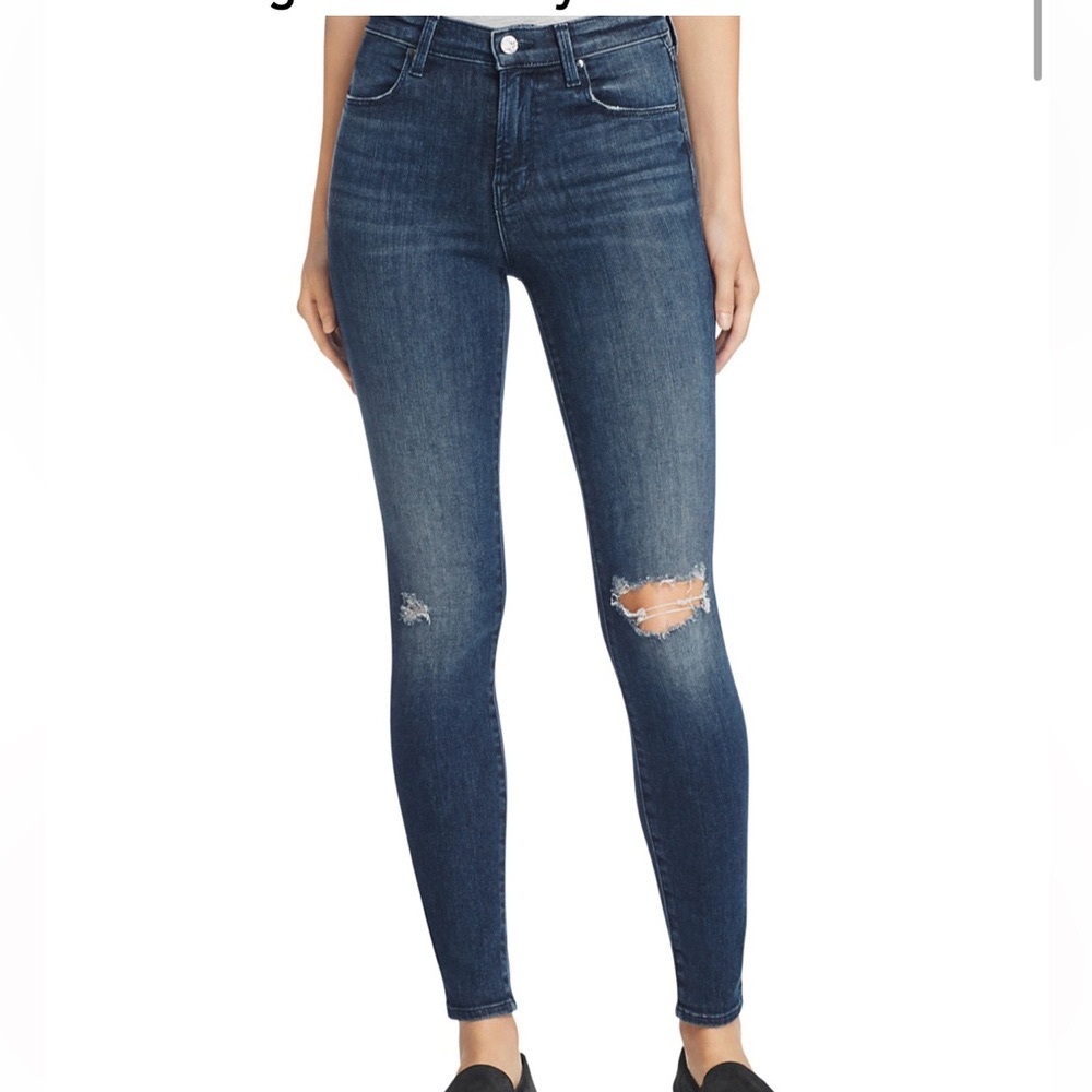 J Brand | Maria Dark Wash Skinny Jean in Arrested | 26 - Picture 2 of 10